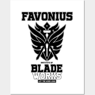 Genshin Impact Favonius Blade Works- Black Posters and Art